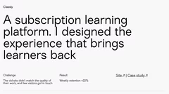 Classly case study subscription platform user engagement increase