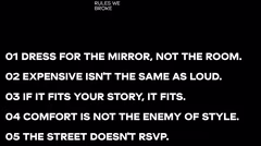 Individuality in streetwear style