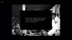 Visuals of 90s underground vibes