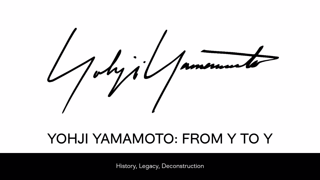 Yohji Yamamoto study deconstruction fashion history legacy