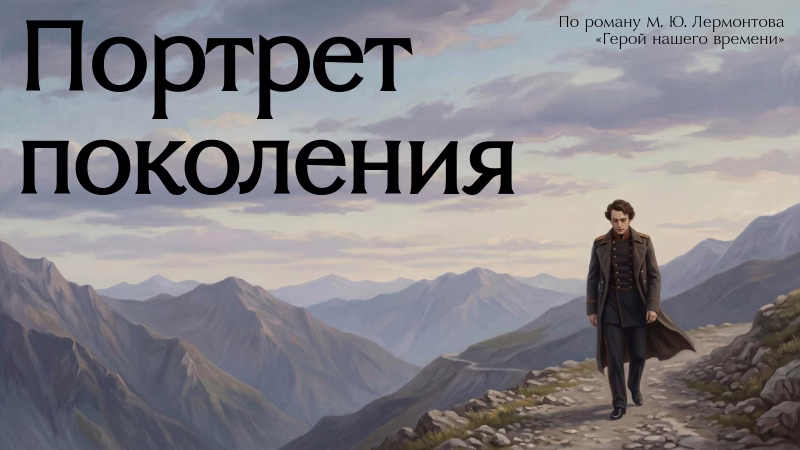 Портрет поколения по роману Лермонтова Герой нашего времени