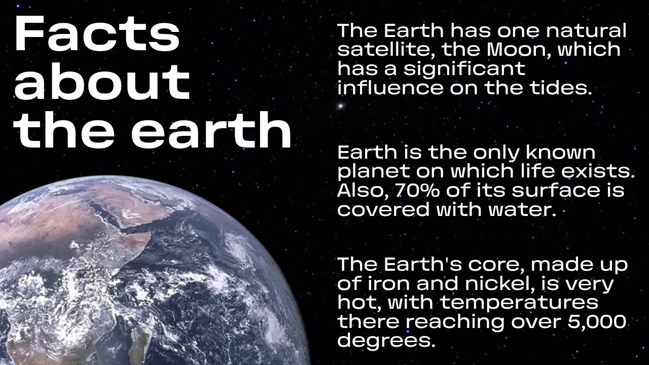 Key Earth facts presentation