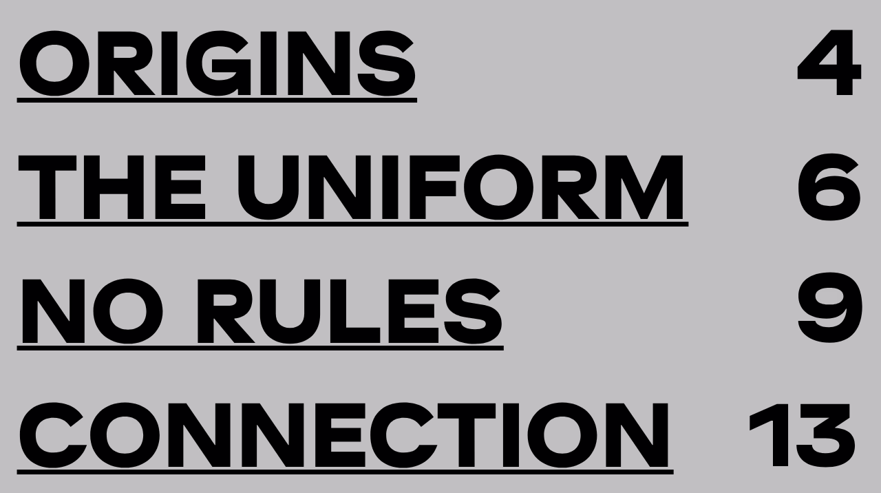 Streetwear themes origins uniform rules connection