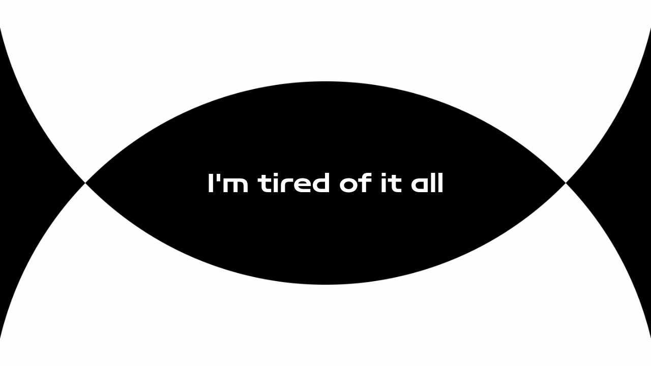 Emotional exhaustion statement, sets the tone of the presentation.
